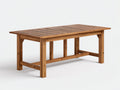 Mesas de jardín de madera 200x90x75 cm - marrón natural - rectangular con tablero de lamas